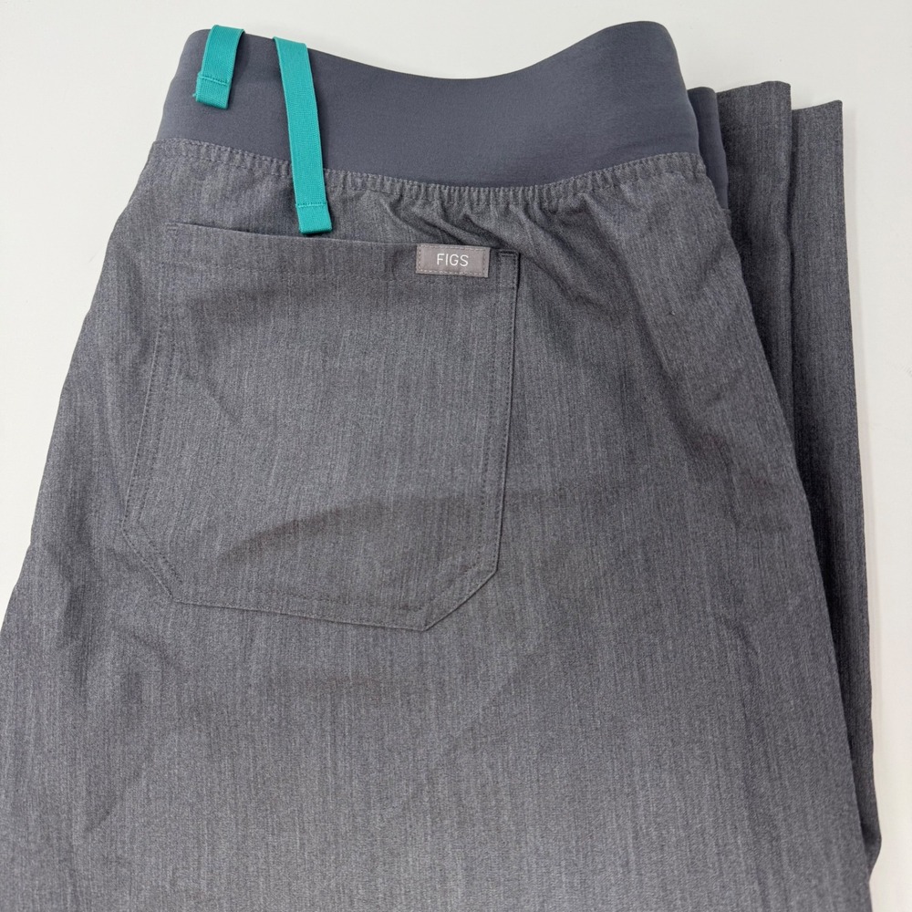 Figs Livingston Women XL Heather Charcoal Gray Scrub Pants T21003 Wide Leg